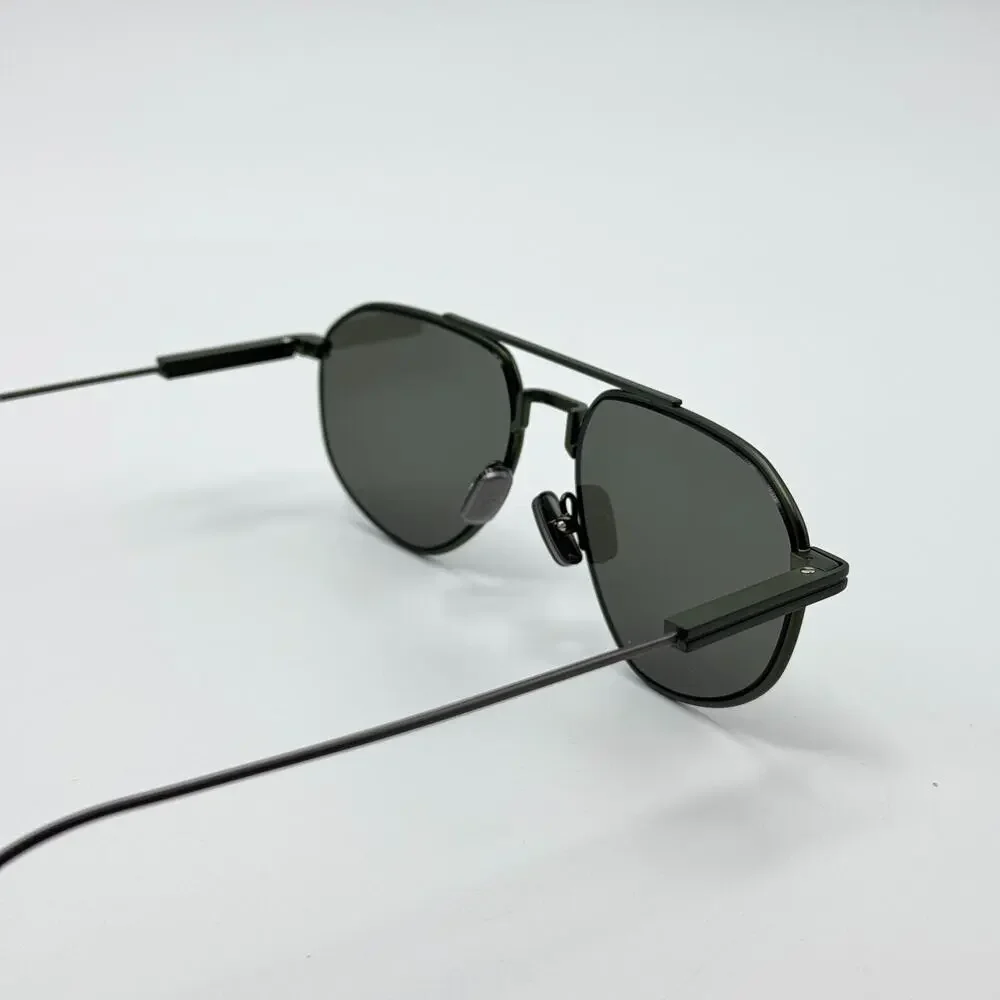 Ermenegildo Zegna Sunglasses EZ0289 97N Matte Dark Green Frame Green Lens 56mm